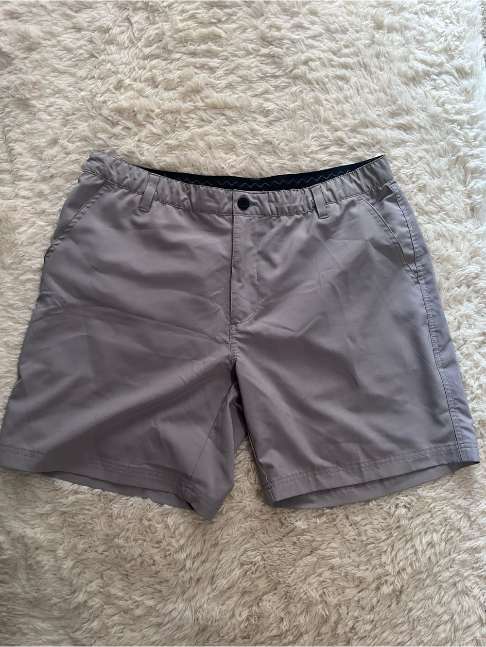 WAGGLE Men's Lightweight Gray Hybrid Shorts
